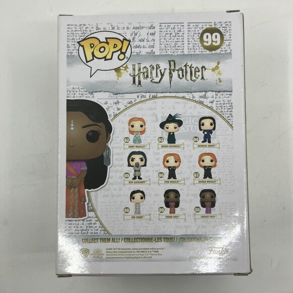 Funko Pop! Vinyl: Harry Potter - Padma Patil #99 - Picture 3 of 6